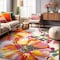 World Rug Gallery Modern Bright Flowers Non-Slip Area Rug 3'3'' x 5' Multi 503MULTI3X5 - alternate 1